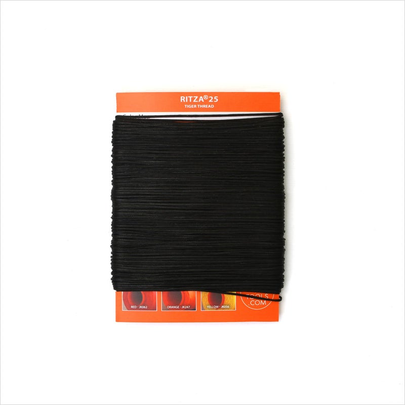 Ritza 25 Tiger Thread خيط ريتزا الأسود 1.0 مم لخياطة الجلد، خيط بوليستر مشمع، 25 قياس، 50 متر - Image 4